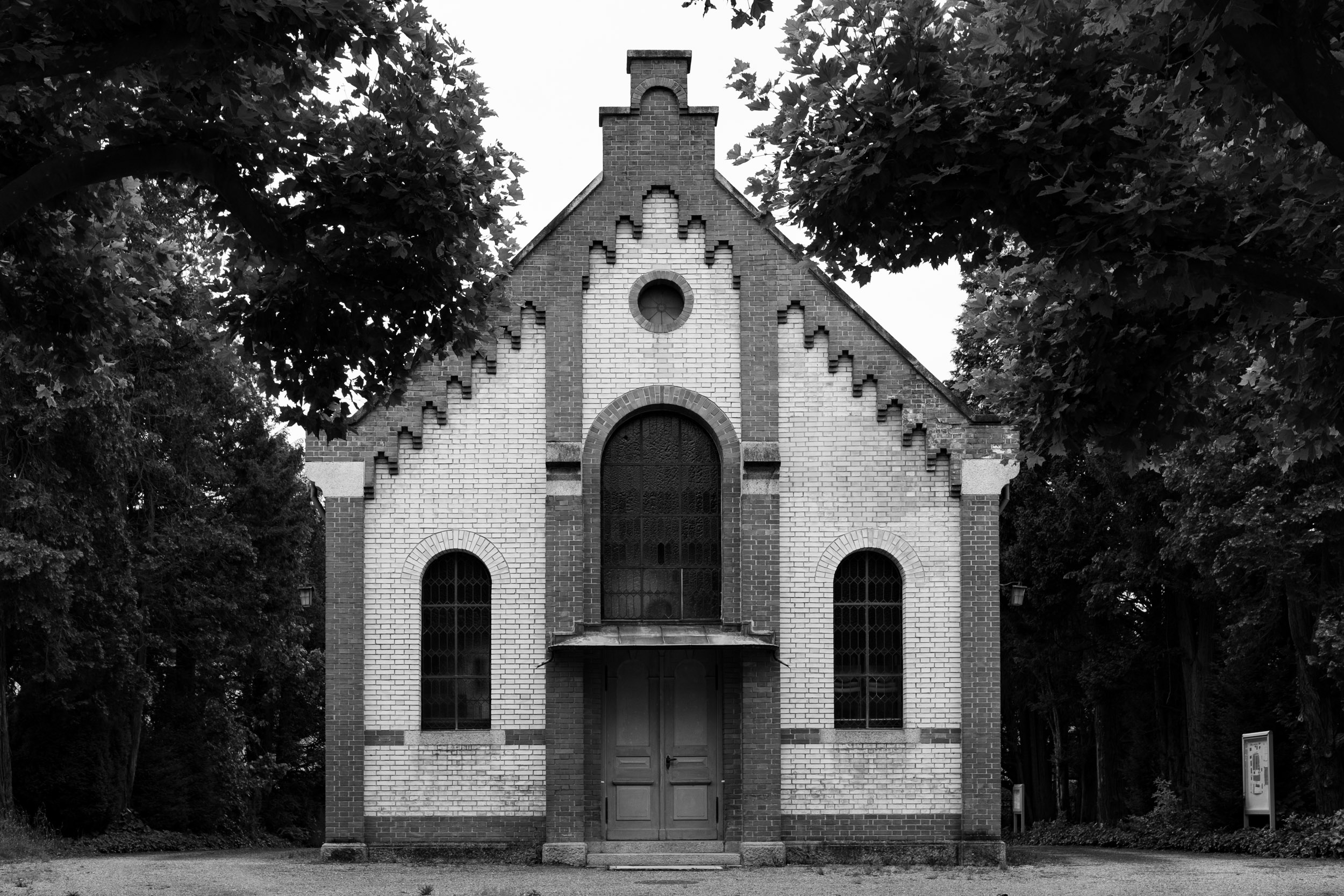 Church on the cemetery of Oerlikon in Zurich